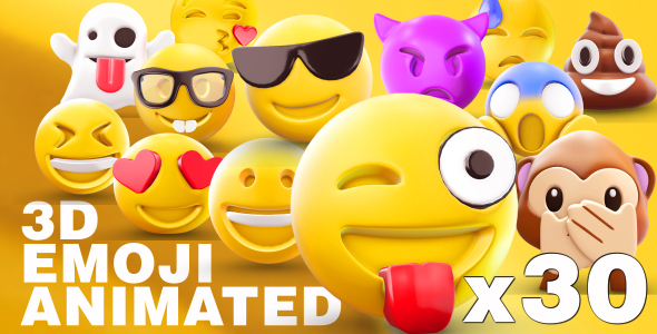 VideoHive EMOJI 3D animated 19452371