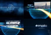 VideoHive Earth line And Postcard Opener 10181501