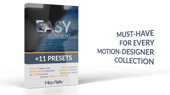 VideoHive Easy Environment + 11 Presets 17607085