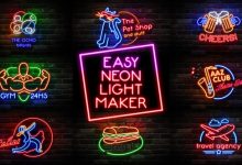 VideoHive Easy Neon Lights Maker 14350769