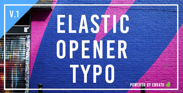VideoHive Elastic Opener Typography 19598966