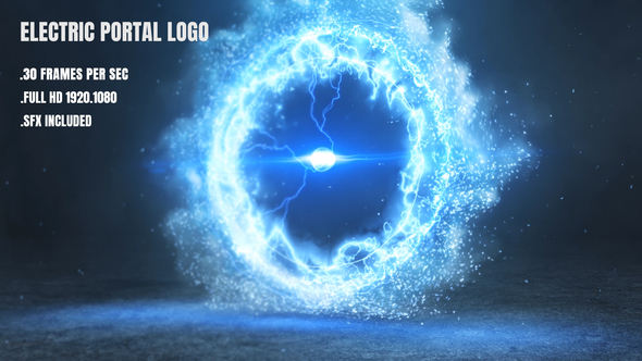 VideoHive Electric Portal Logo Electric 25956883