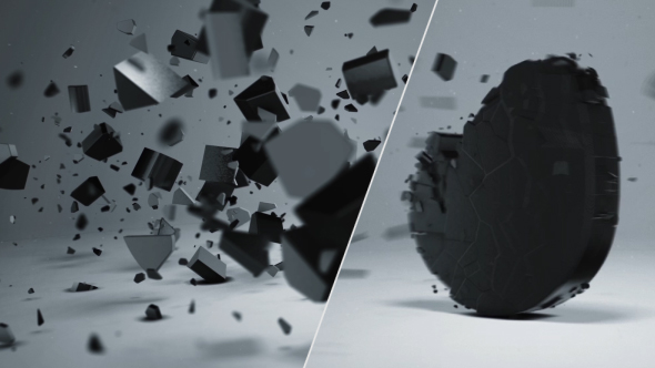 VideoHive Elegant 3D Shatter Logo 18604954