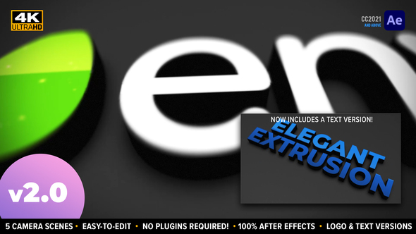 VideoHive Elegant Extrusion | 3D Logo 142766