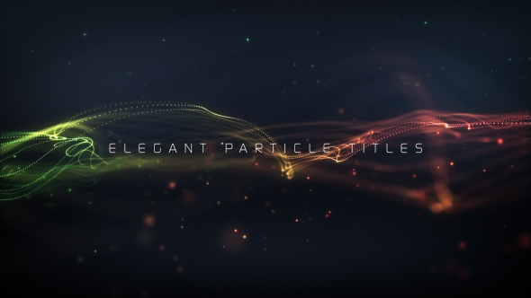 VideoHive Elegant Particle Titles 20159683