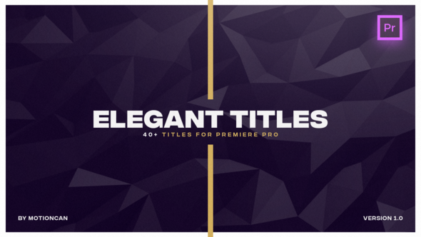 VideoHive Elegant Titles - for Premiere Pro | Essential Graphics 22126675
