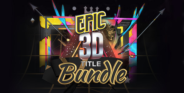 VideoHive Epic 3D Title Bundle Titles 13794719