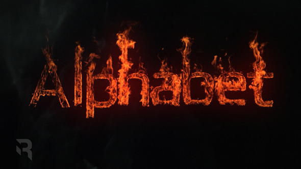 VideoHive Epic Fire Alphabet 37533548
