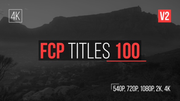 VideoHive FCP Titles 100 16668267