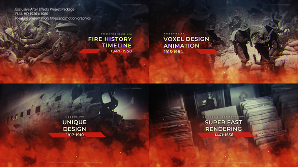 VideoHive Fire History Timeline 27857815