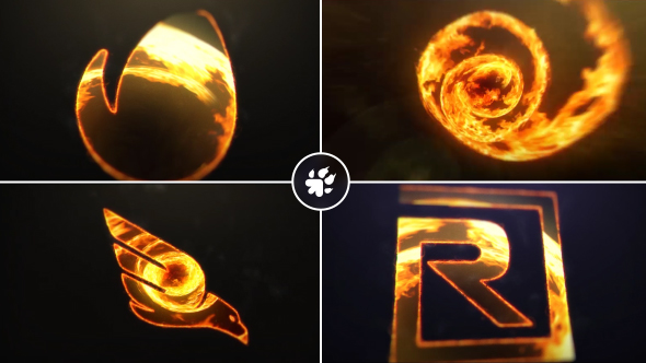 VideoHive Fire Vortex Logo 19438036