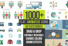 VideoHive Flat Animated Icons 1000+ 12873663