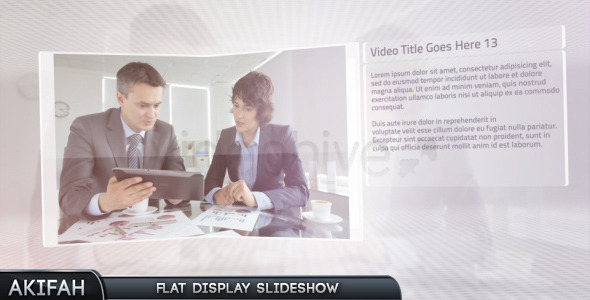 VideoHive Flat Display Slideshow Corporate 4991109