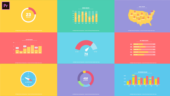 VideoHive Flat Infographics Toolkit I MOGRT for Premiere Pro 25101720