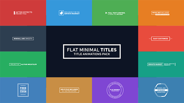 VideoHive Flat Minimal Titles 19421285