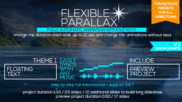 VideoHive Flexible Parallax Slideshow_Floating Text 19788192