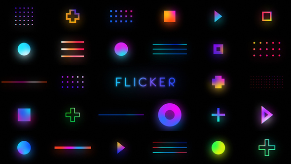 VideoHive Flicker Shapes 37716045