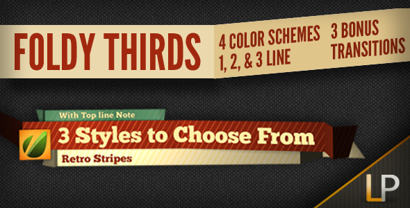 VideoHive Foldy Lower Thirds 1563945