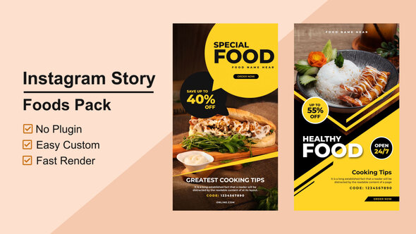 VideoHive Food Instagram Stories V04 27125852