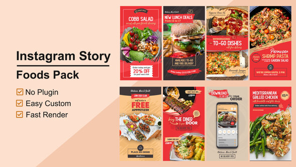 VideoHive Food Instagram Stories V12 27802574