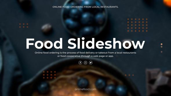 VideoHive Food Slideshow 23341559