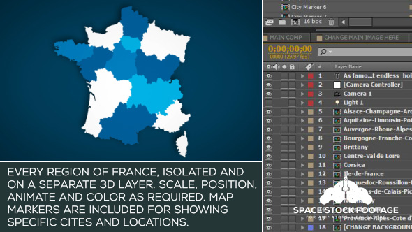 VideoHive France Map Kit 15927401