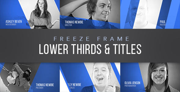 VideoHive Freeze Frame Corporate Lower Thirds 17275098