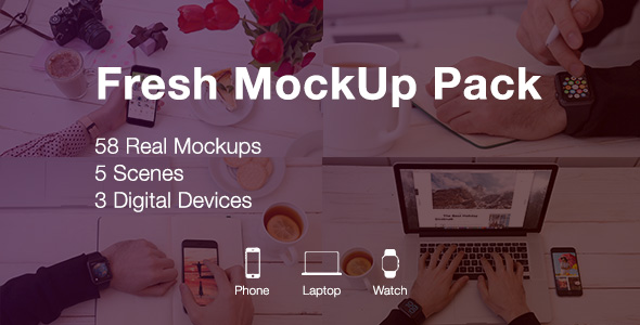 VideoHive Fresh Mockups Pack 19983797