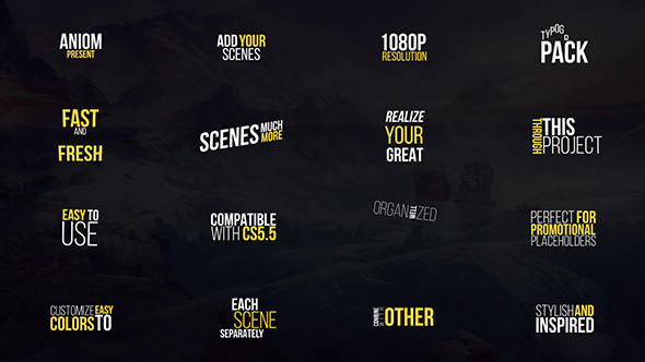 VideoHive Fresh Typography 21045596