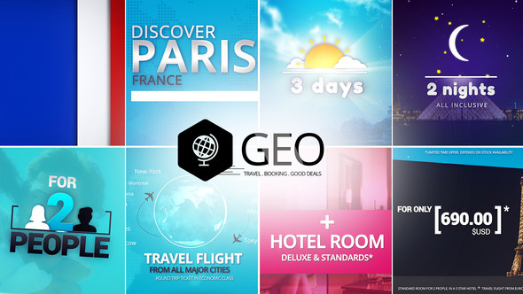 VideoHive GEO – Travel & Booking Promo Trip Package 19781110