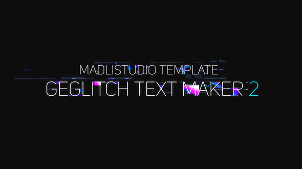 VideoHive Ge Glitch Text Maker 2 19435893