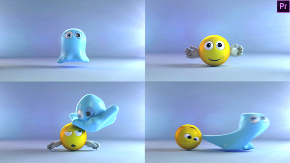 VideoHive Ghost And Emoji Logo Reveal 22960702