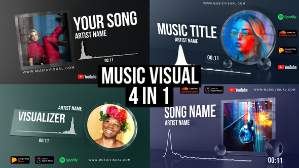 VideoHive Glass Audio React Music Visualizer 27903768