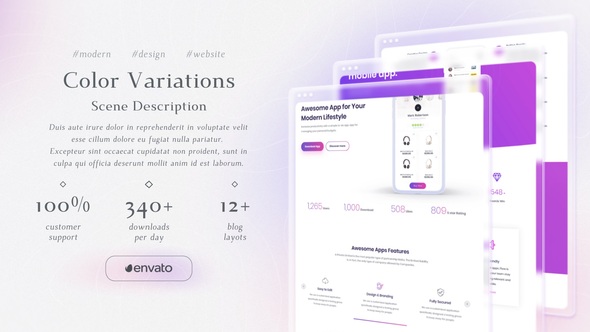 VideoHive Glass Website Presentation 37546935