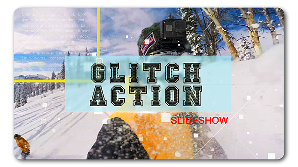 VideoHive Glitch Action Slideshow 19330177
