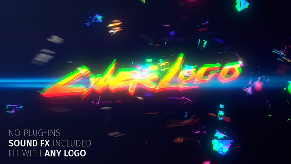 VideoHive Glitch Cyber Logo 27600313