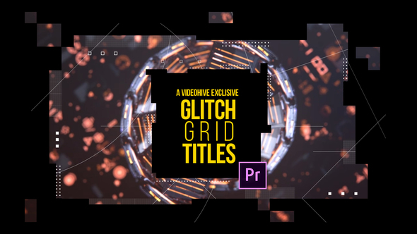 VideoHive Glitch Grid Titles 23369224