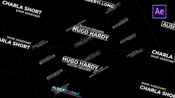 VideoHive Glitch Lower Thirds 27246381