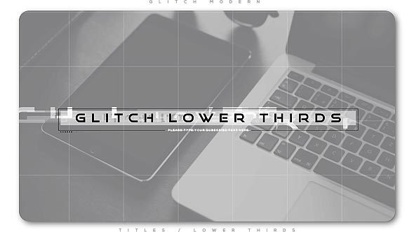 VideoHive Glitch Modern Lower Thirds 20952949