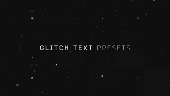 VideoHive Glitch Text Presets 19033484
