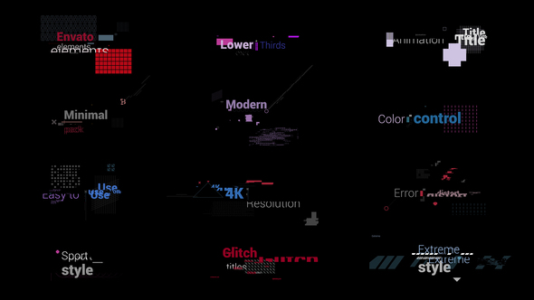 VideoHive Glitch Titles 27801681