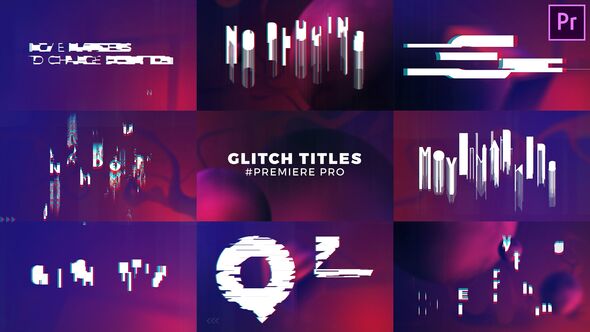 VideoHive Glitch Titles Sequence Mogrt 22424385