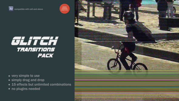 VideoHive Glitch Transitions Pack 10253364