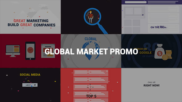 VideoHive Global Market Promo 13832383