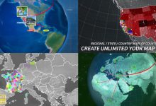 VideoHive Globe Map Connection Kit 19478445