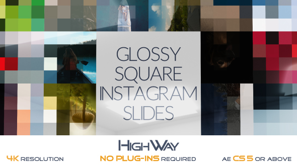 VideoHive Glossy Square Instagram Slides 17120559