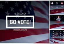 VideoHive Go Vote/ USA Election/ Republicans and Democrats/ Flag of America President Senate/ Independence Day 17324153