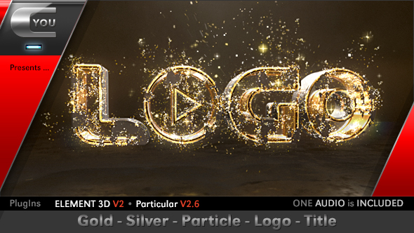 VideoHive Gold Silver Particle Logo Title 18617257