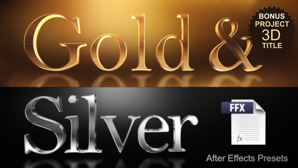 VideoHive Gold & Silver Presets 10037826
