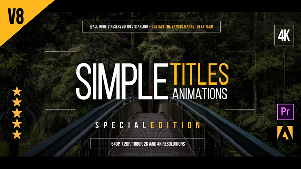 VideoHive Gold Simple Titles (Special Edition) for Premiere 22460934